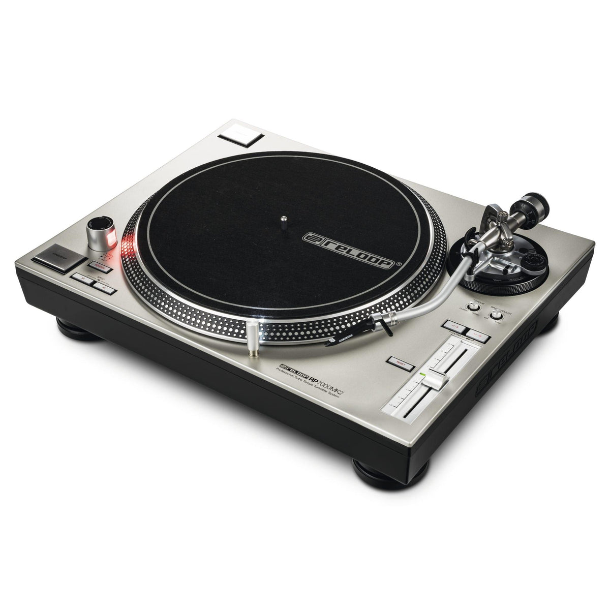 Reloop RP-7000 MK2 - Professional Upper Torque Turntable System (Silver).
