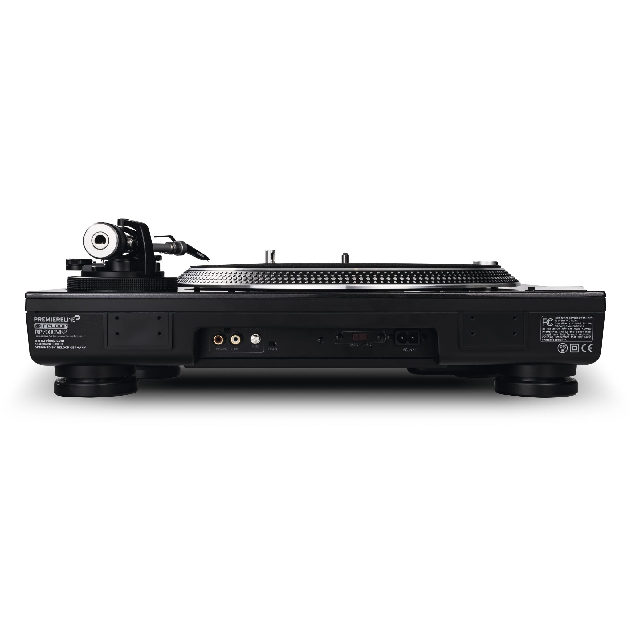 Reloop RP-7000 MK2 - Professional Upper Torque Turntable System (Black)