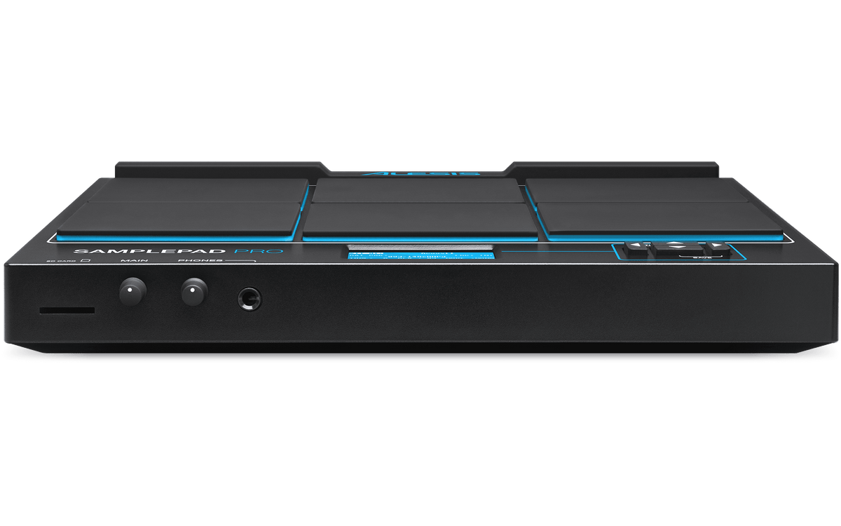 Alesis SamplePad Pro - 8-Pad Sample/Loop Player with 200+ Built In Sounds, 1-Dual/1-Single Zone Trigger Inputs and 1/8” Aux Input.