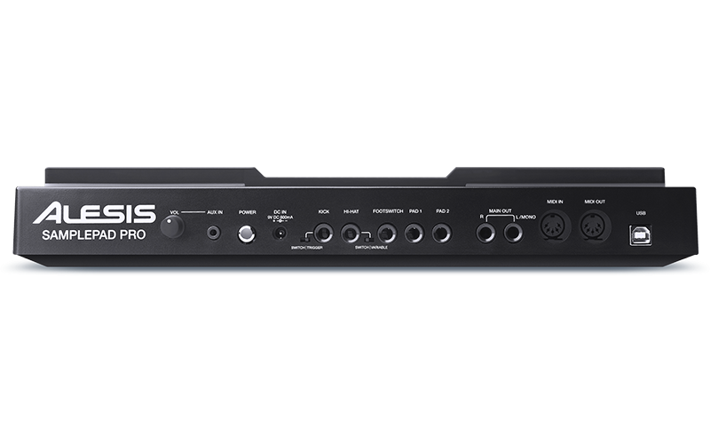 Alesis SamplePad Pro - 8-Pad Sample/Loop Player with 200+ Built In Sounds, 1-Dual/1-Single Zone Trigger Inputs and 1/8” Aux Input