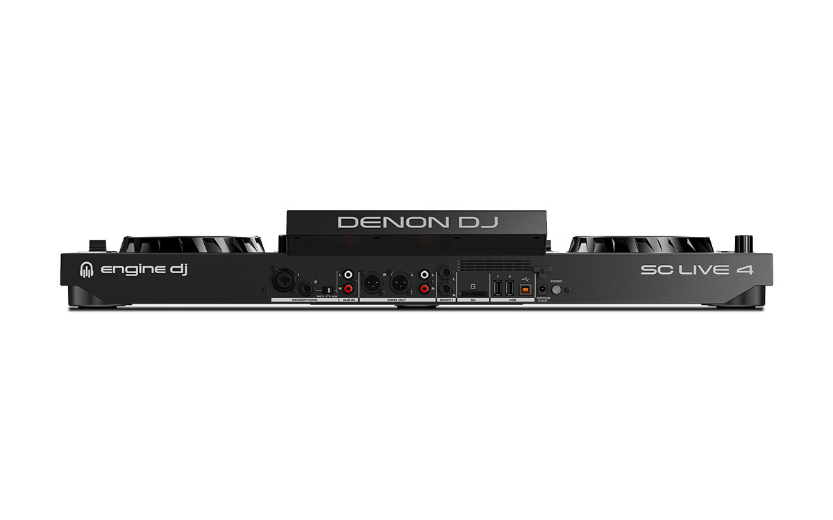 Denon DJ SC LIVE 4 - 4-Deck Standalone DJ Controller with 7” Touchscreen, Built-in Speakers, and Wi-Fi Connectivity