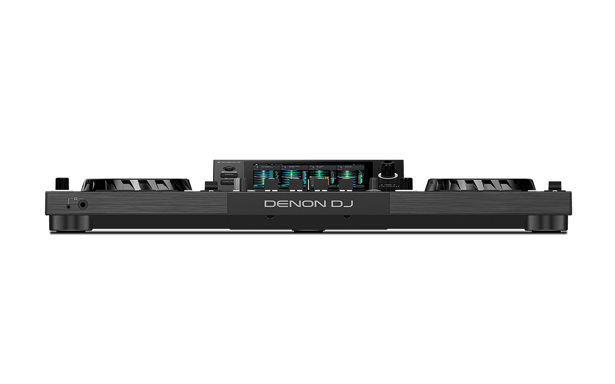 Denon DJ SC LIVE 4 - 4-Deck Standalone DJ Controller with 7” Touchscreen, Built-in Speakers, and Wi-Fi Connectivity.