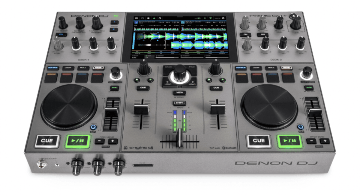 Denon DJ Prime GO+ - Rechargeable Battery-powered, Standalone DJ System with Wi-Fi Streaming.