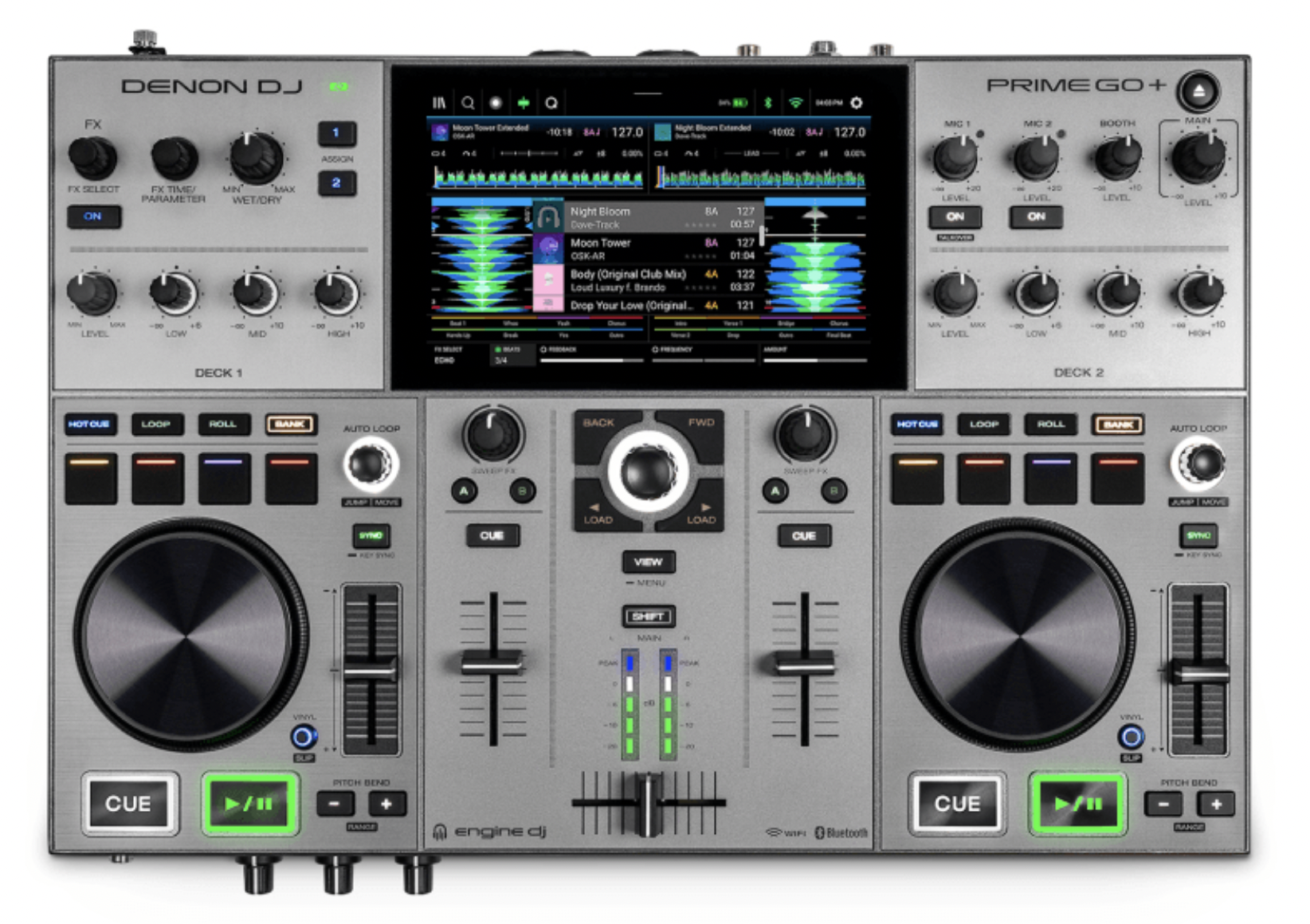 DJ機材 DENON DJ PRIME GO Denon DJ Prime GO+ Rechargeable Battery-Powered Standalone DJ