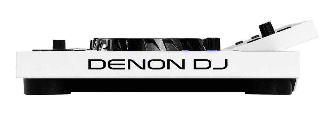 Denon DJ SC LIVE 4 WHITE - 4-Deck Standalone DJ Controller with 7” Touchscreen, Built-in Speakers, and Wi-Fi Connectivity (Limited White Edition).