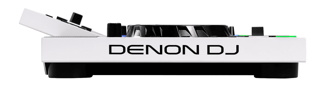 Denon DJ SC LIVE 4 WHITE - 4-Deck Standalone DJ Controller with 7” Touchscreen, Built-in Speakers, and Wi-Fi Connectivity (Limited White Edition).