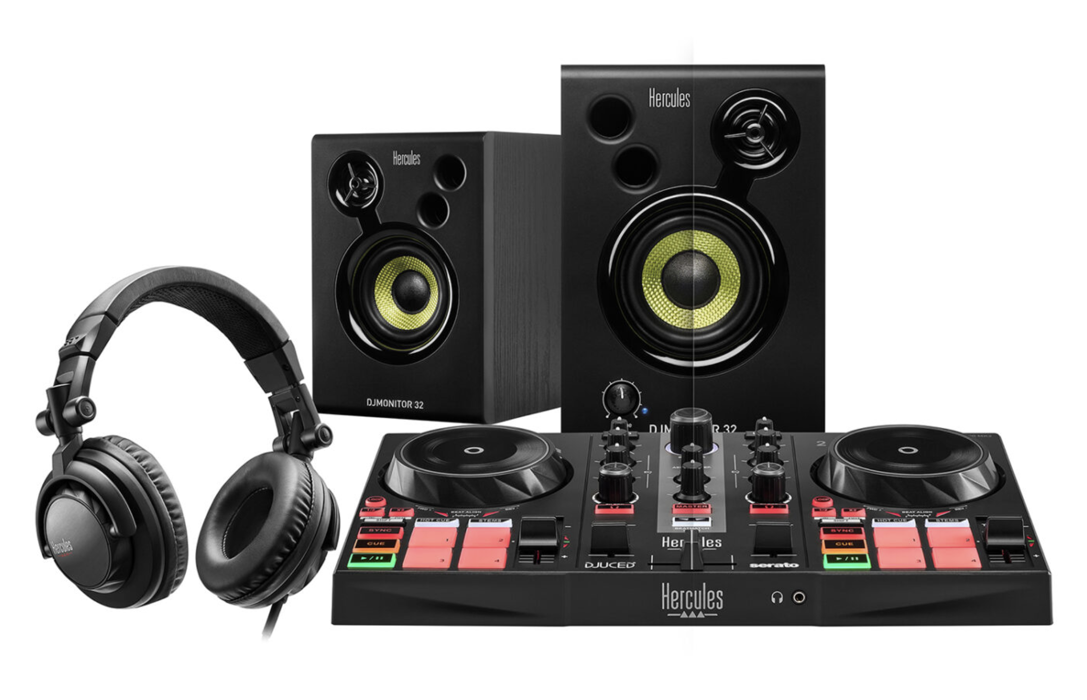 Hercules DJ Learning Kit MK2 - Mix on the Hercules DJControl Inpulse 200 MK2 Controller with the Serato DJ Lite and DJUCED software