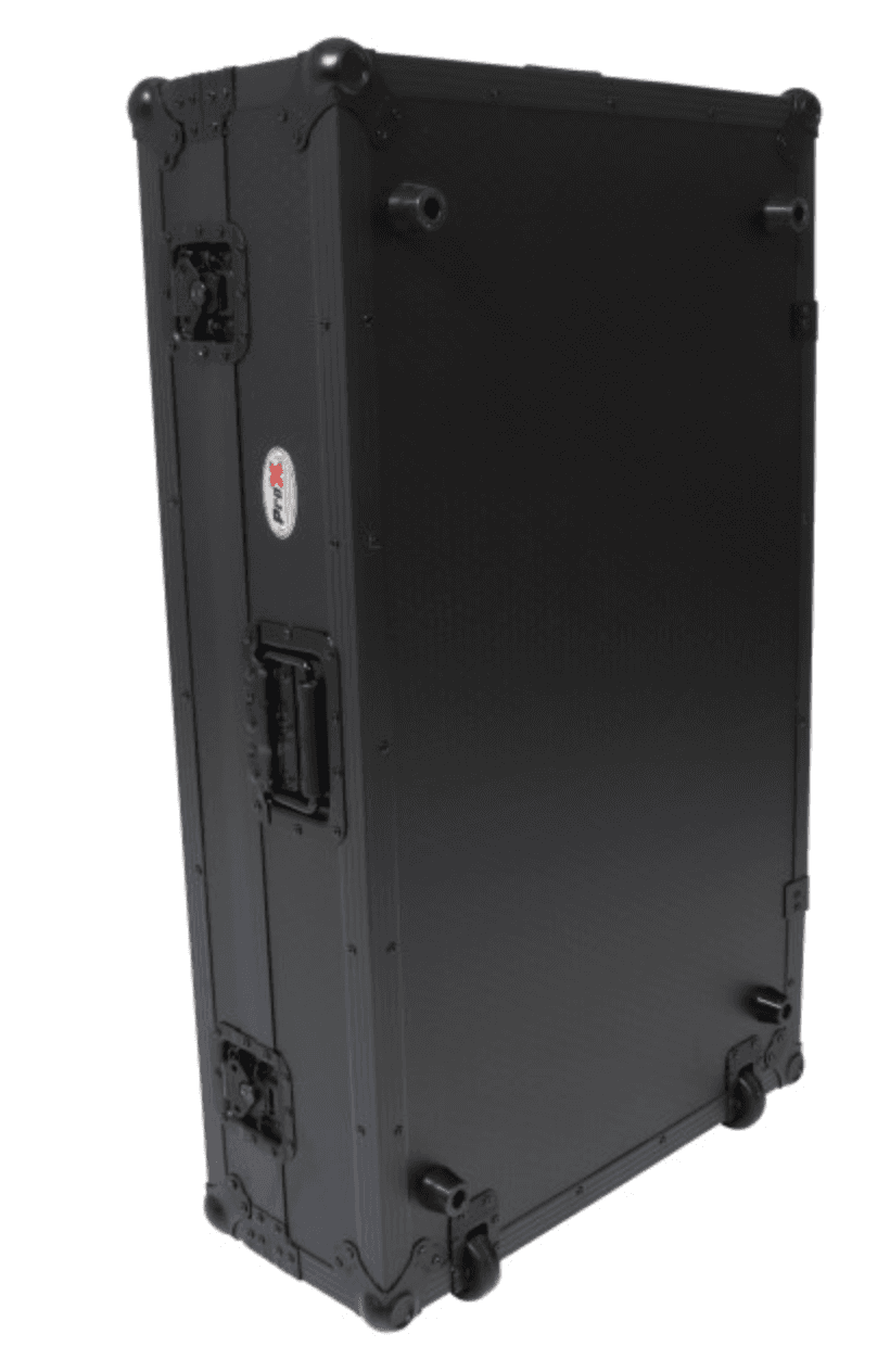 ProX XS-XDJAZ WBL - ATA Flight Case For AlphaTheta XDJ-AZ DJ Controller with 1U Rack Space and Wheels - Black.