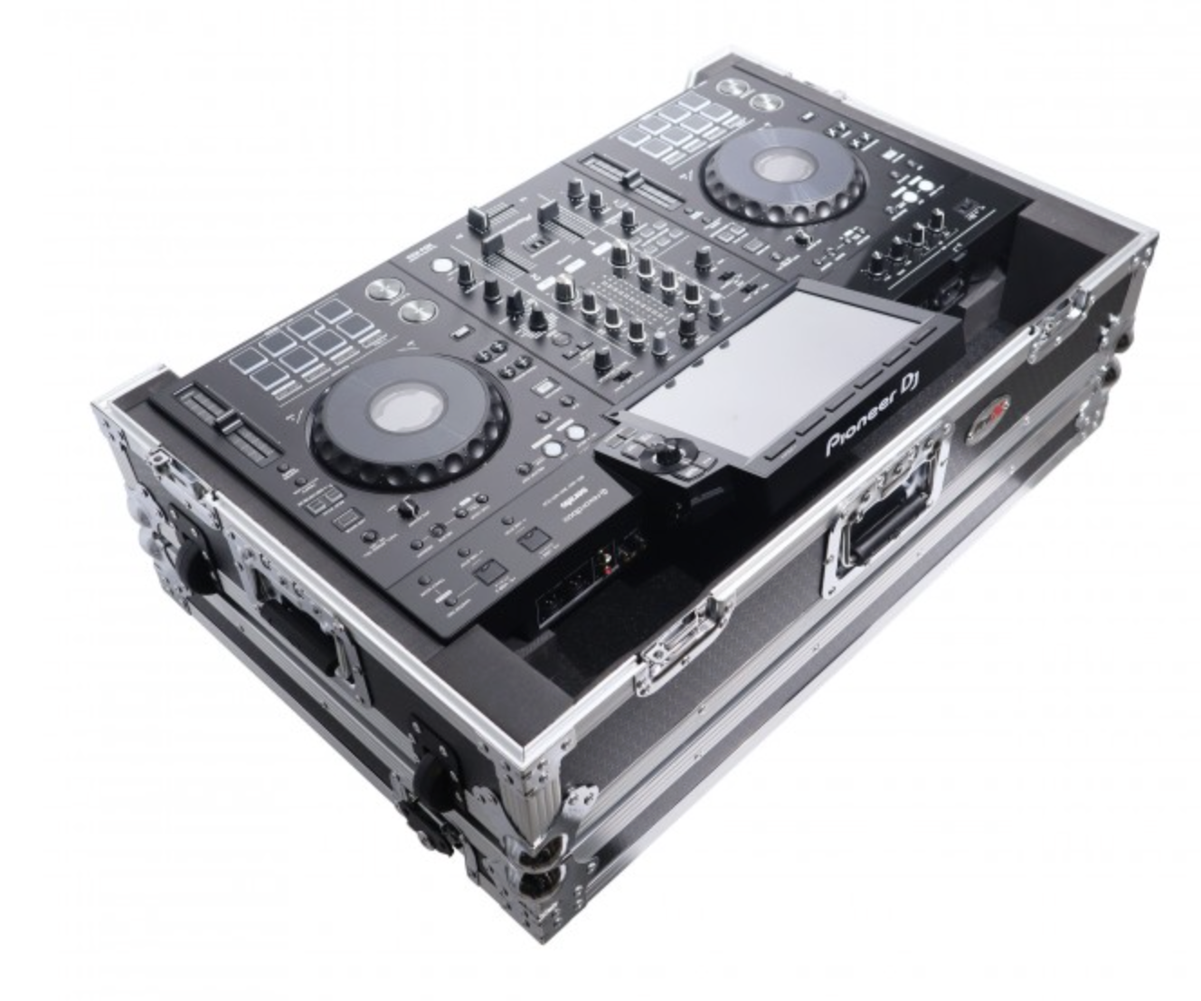 ProX XS-XDJRX3 W - ATA Flight Case For Pioneer DDJ-REV5 XDJ-RX3 DJ Controller with 1U Rack Space and Wheels.