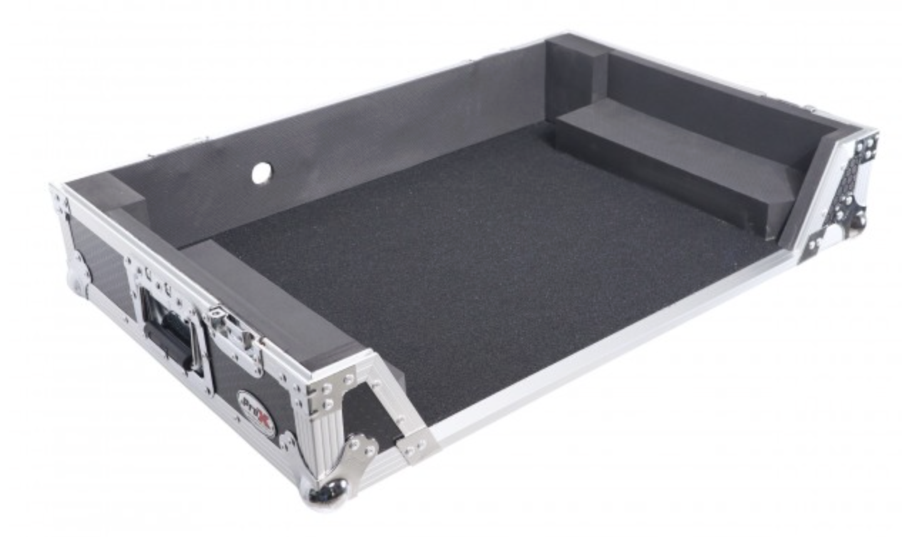ProX XS-XDJRX3 W - ATA Flight Case For Pioneer DDJ-REV5 XDJ-RX3 DJ Controller with 1U Rack Space and Wheels.