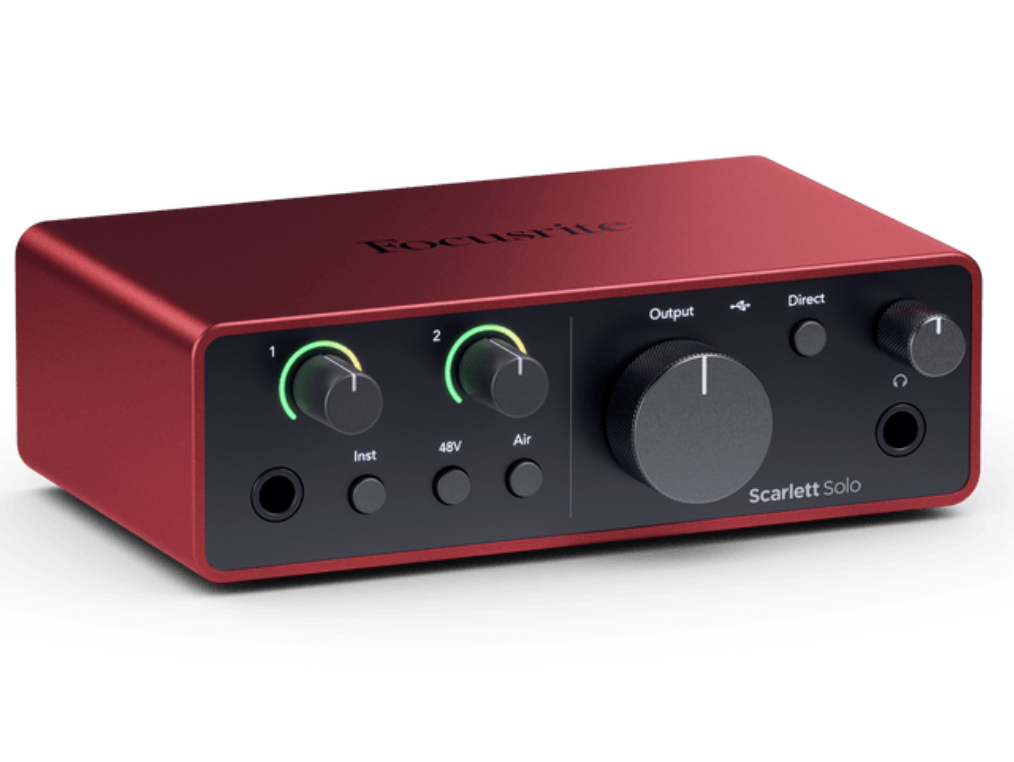 Focusrite Scarlett Solo (4th Generation) - The Songwriter's 2-in, 2-out interface