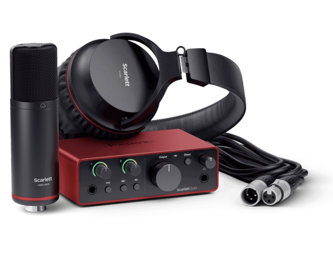 Focusrite Scarlett Solo Studio (4th Generation) - The Complete Songwriter's Studio
