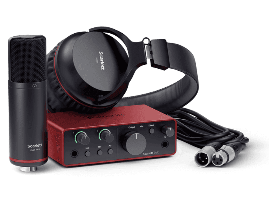 Focusrite Scarlett Solo Studio (4th Generation) - The Complete Songwriter's Studio.