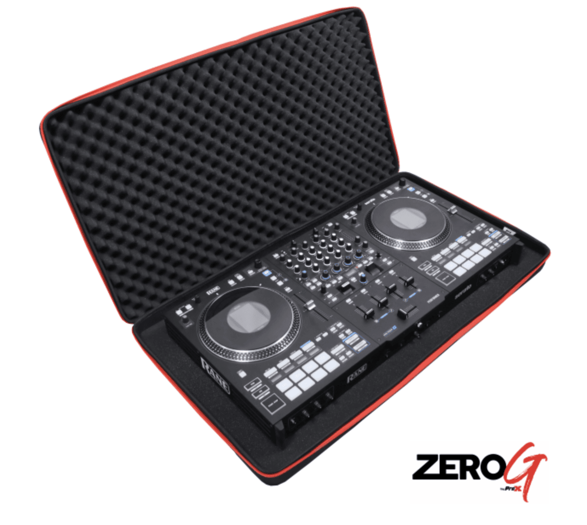 ProX XB-DJCXL - ZeroG Ultra Lightweight Hard Shell DJ Controller Shoulder Strap Bag for Rane FOUR, Performer, Pioneer XDJ-XZ DDJ-SZ2 - X Large.