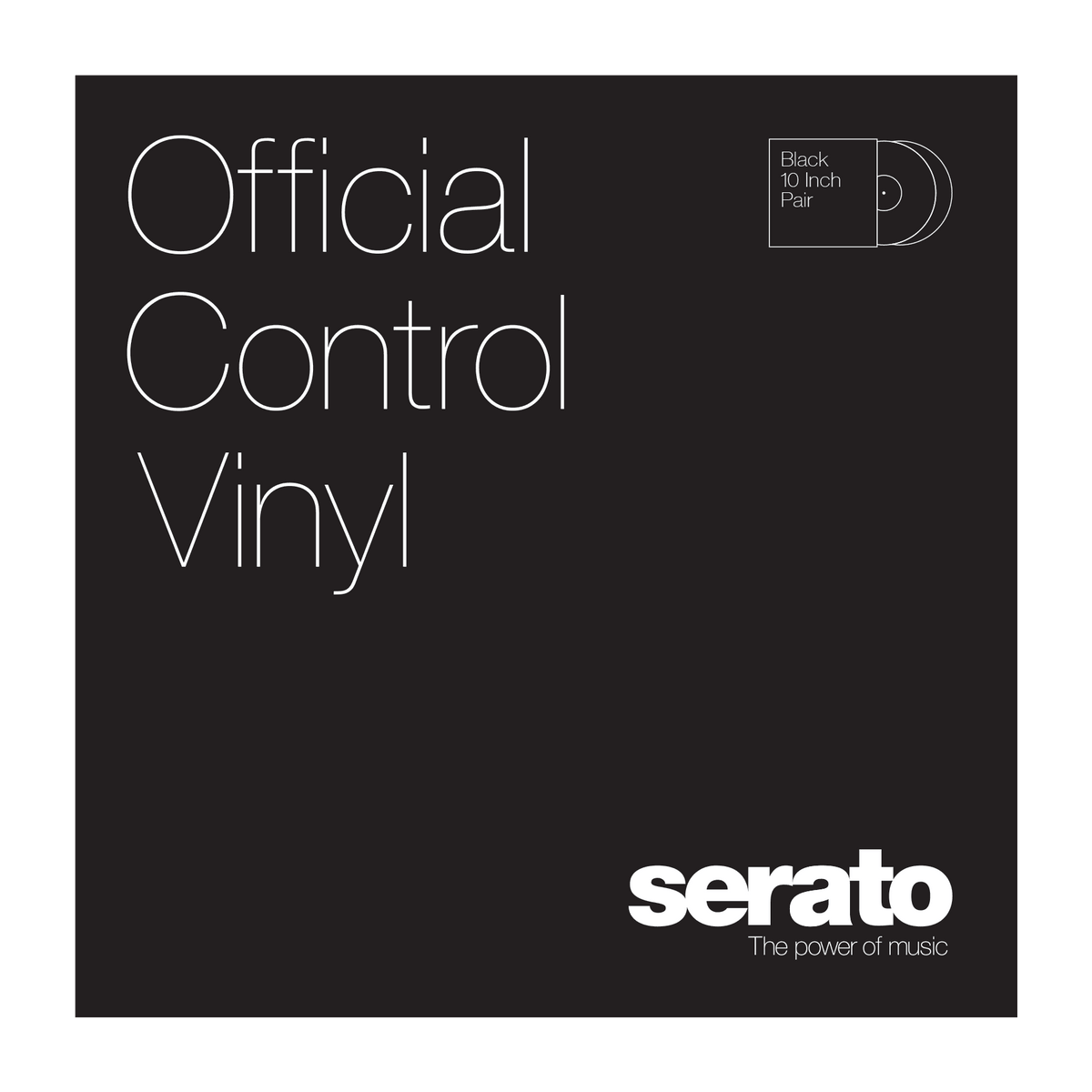 Serato 10'' Performance Series Vinyl - (Pair, Black) .
