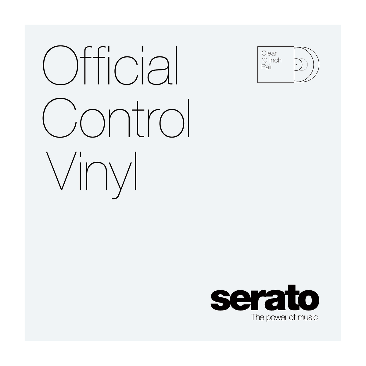 Serato 10'' Performance Series Vinyl - (Pair, Clear) .