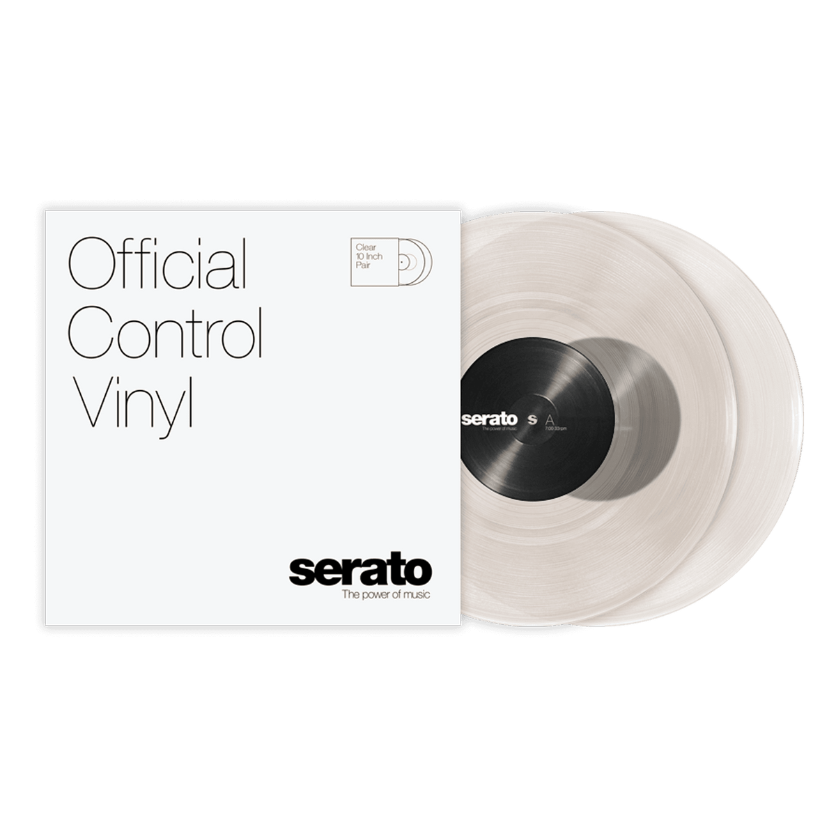 Serato 10'' Performance Series Vinyl - (Pair, Clear) .