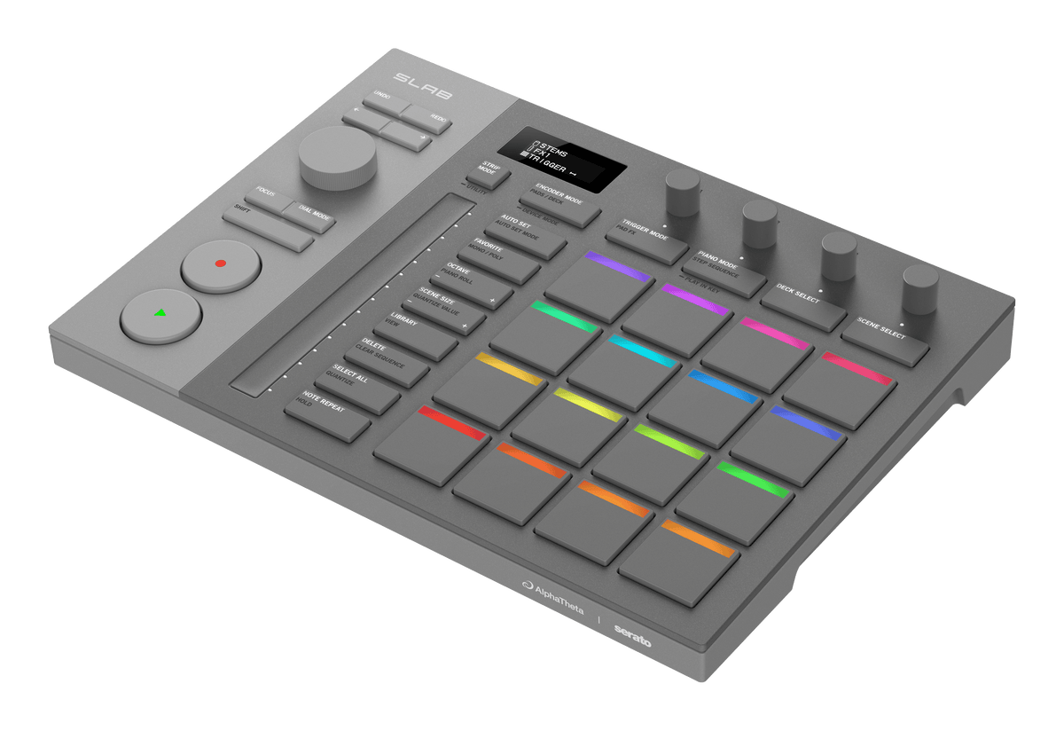 AlphaTheta SLAB - Music Production Controller optimized for Serato Studio.