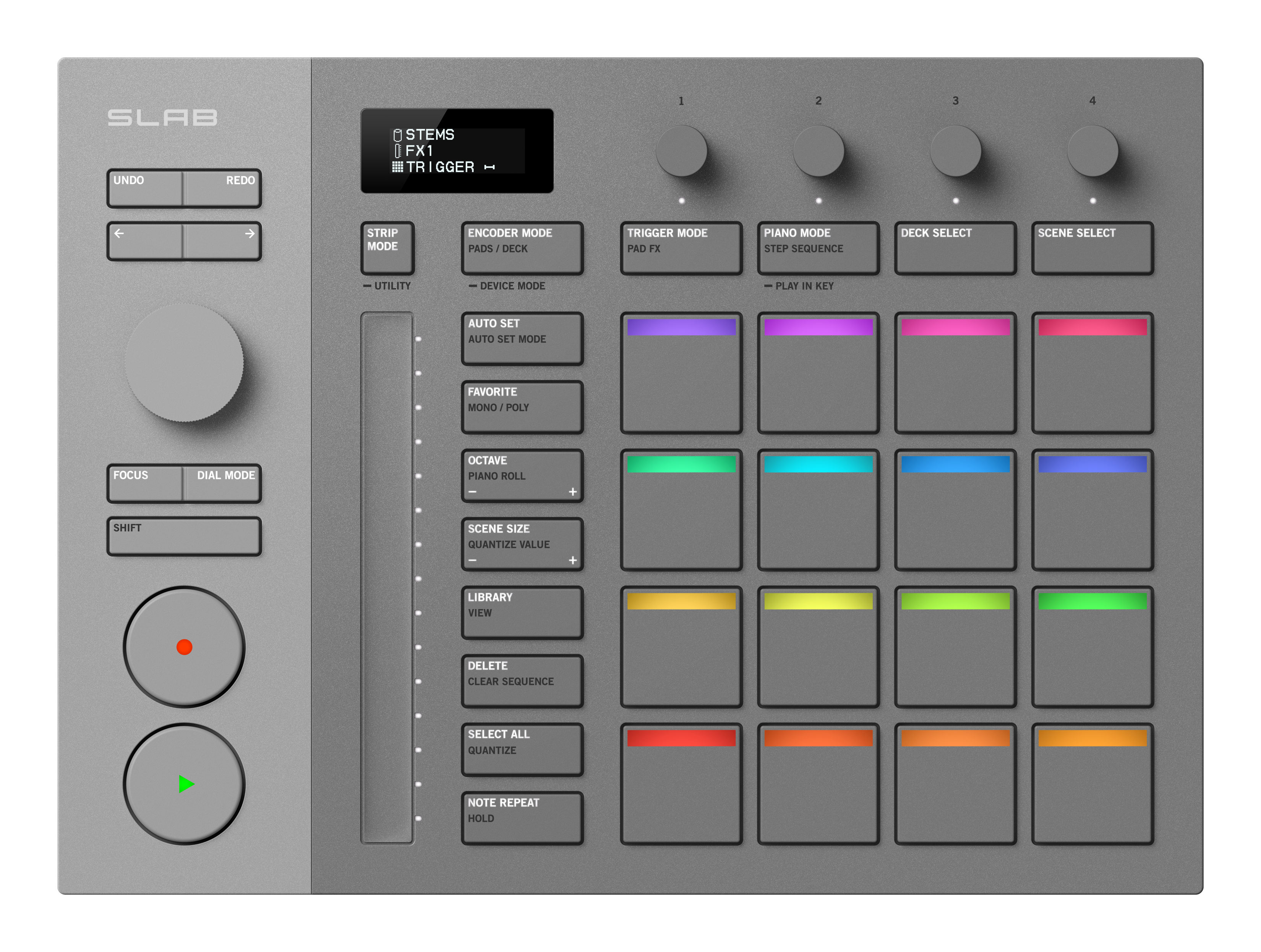 AlphaTheta SLAB - Music Production Controller optimized for Serato Studio - Open Box