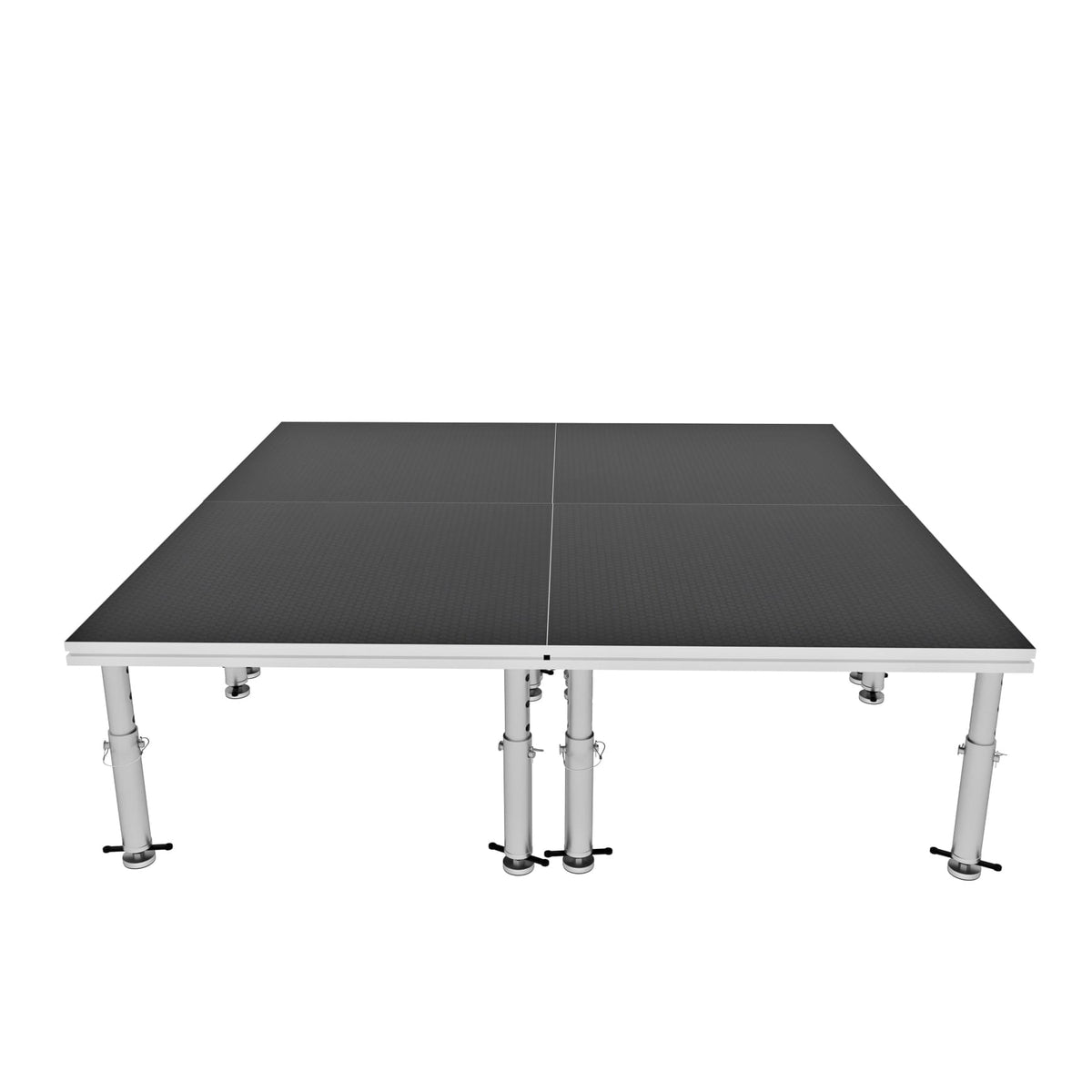 ProX StageOne 8 ft x 8 ft Portable Stage Package, 4 Decks with 16 to 22 Inch Adjustable Telescoping Legs.