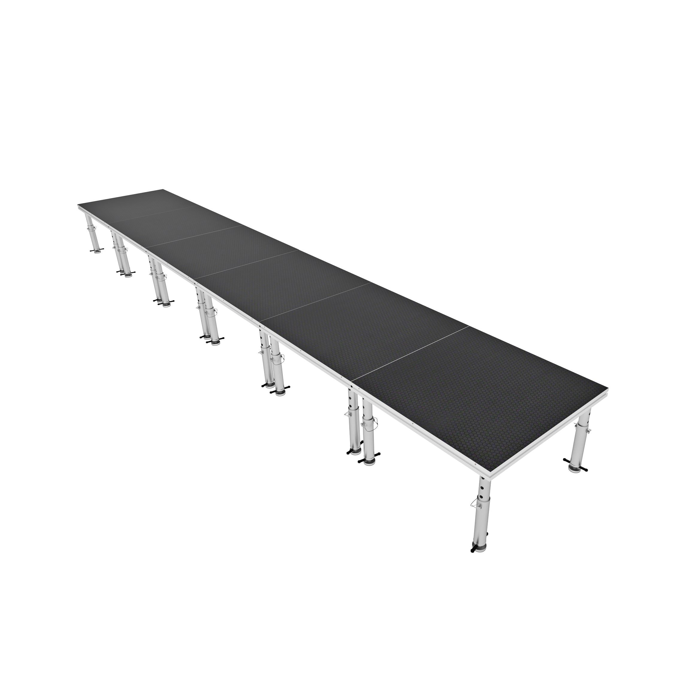 ProX StageOne 24 ft x 4 ft / 4x4 Package – 6 Decks w/ 16–22 inch Adjustable Legs