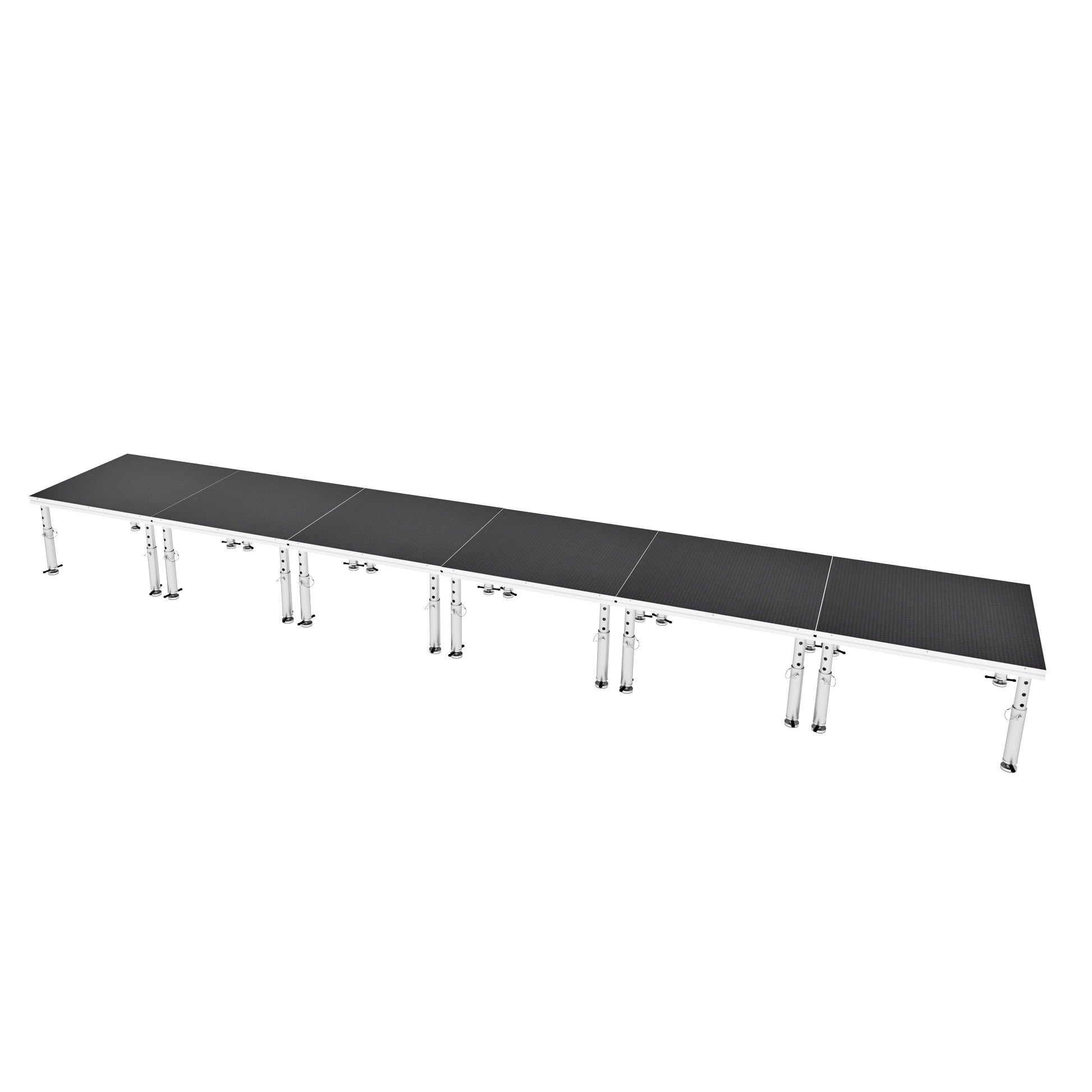 ProX StageOne 24 ft x 4 ft / 4x4 Package – 6 Decks w/ 16–22 inch Adjustable Legs