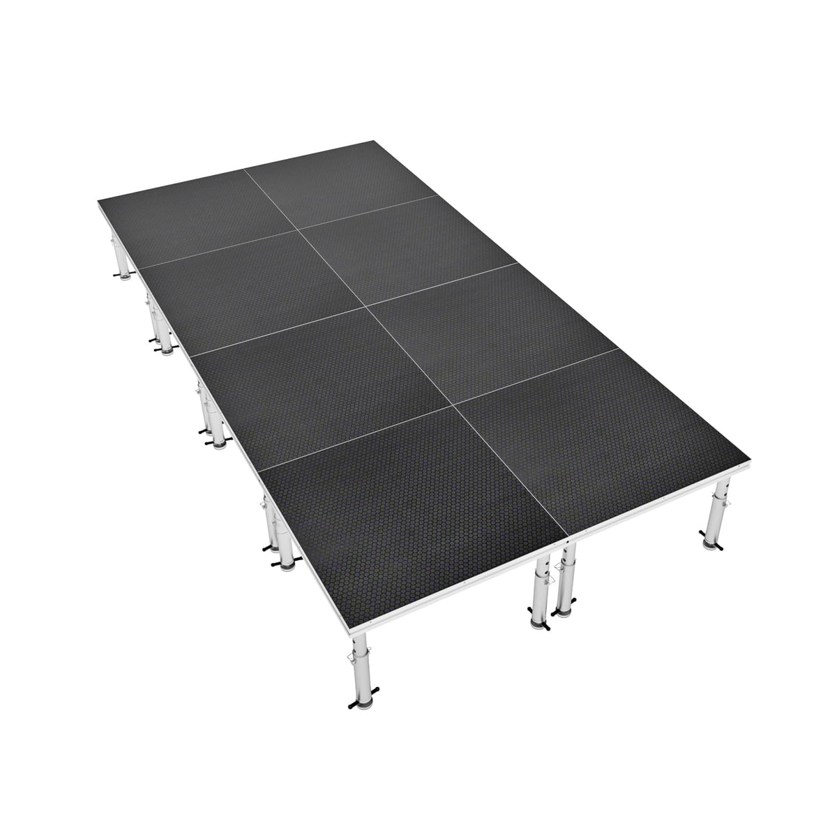ProX StageOne 8 ft x 16 ft 4x4 Package 8 Decks w/ 16–22 inch Adjustable Legs.