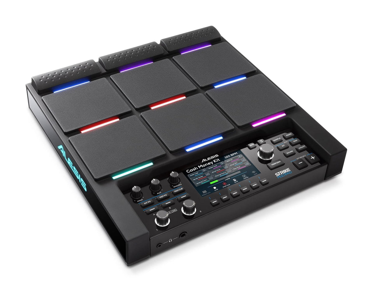 Alesis Strike Multi Pad - 9-Pad Sample/Loop/Perfomance Player with RGB Lights, 8,000 Sounds, 32GB Hard Drive, 10 Trigger Inputs, USB Audio.