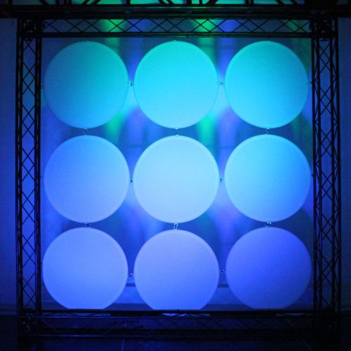Odyssey SWDC22WHTX9 - 9 Pieces White 22 in Diameter Circular Display Decor Panels