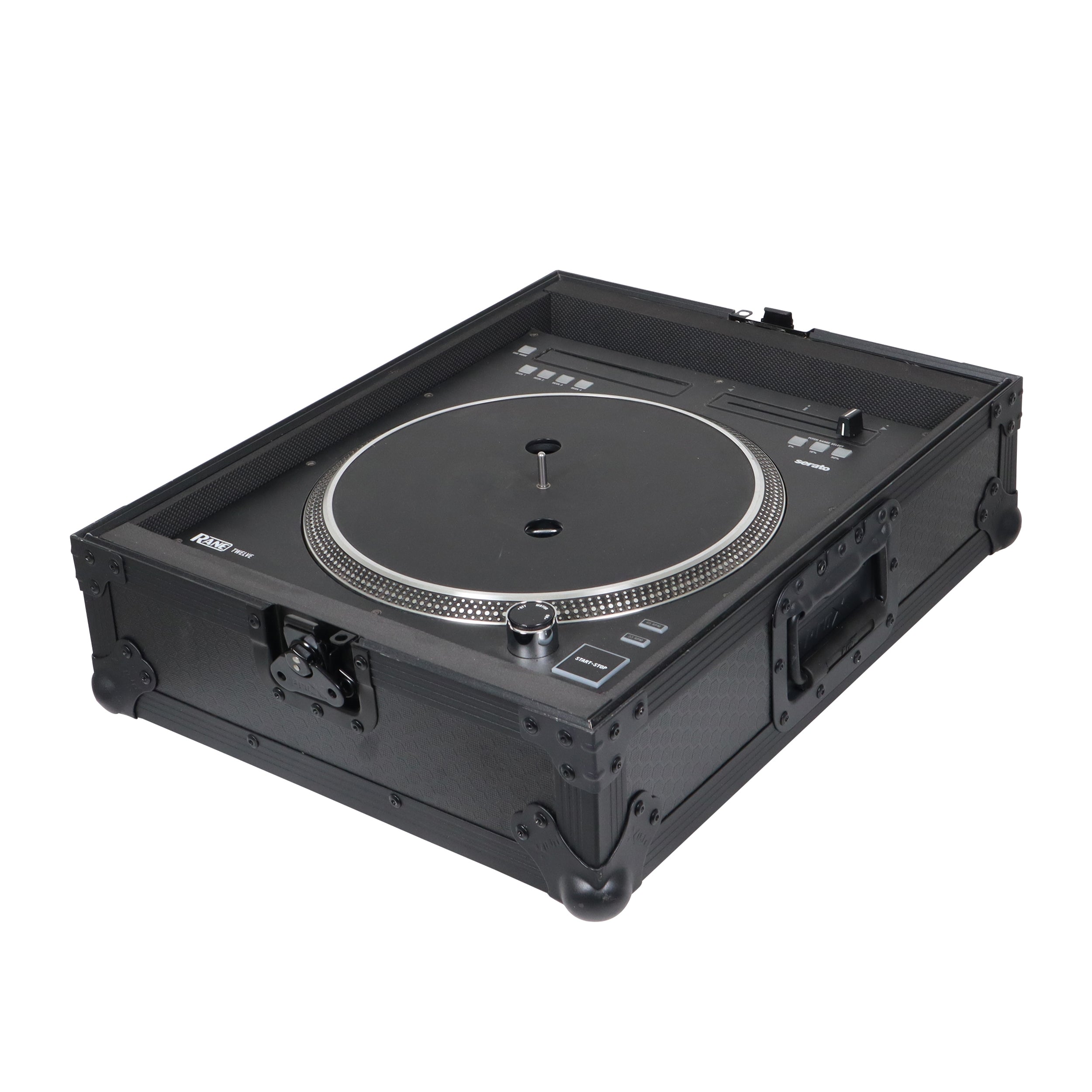 ProX T-TTBL - Flight Case for Turntable - Universal W-Foam Kit | Black on Black.