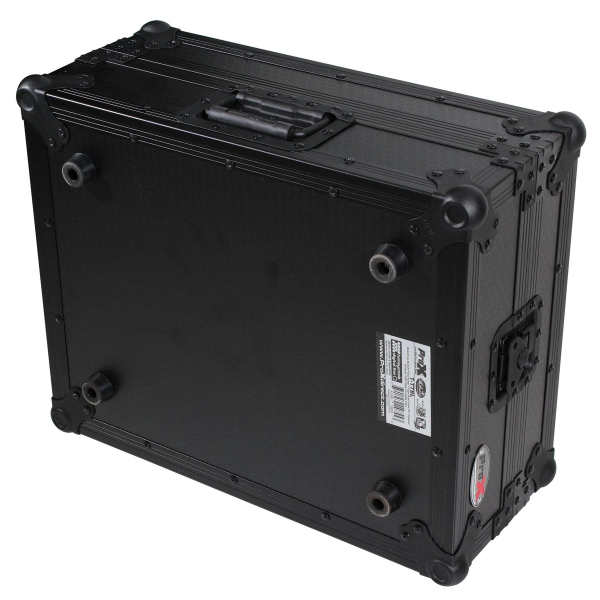 ProX T-TTBL - Flight Case for Turntable - Universal W-Foam Kit | Black on Black.