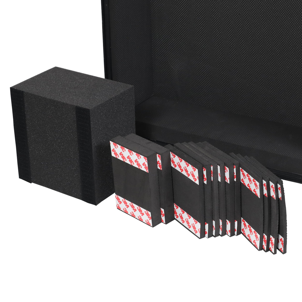 ProX T-TTBL - Flight Case for Turntable - Universal W-Foam Kit | Black on Black.