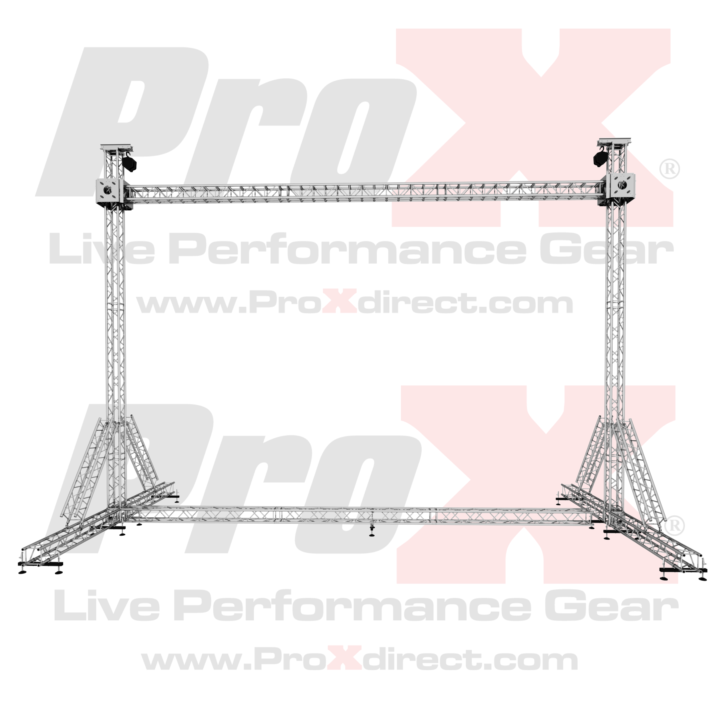 ProX LED Screen Display Panel Video Fly Wall Truss Ground Support System 30'W x 23'H TriGrip