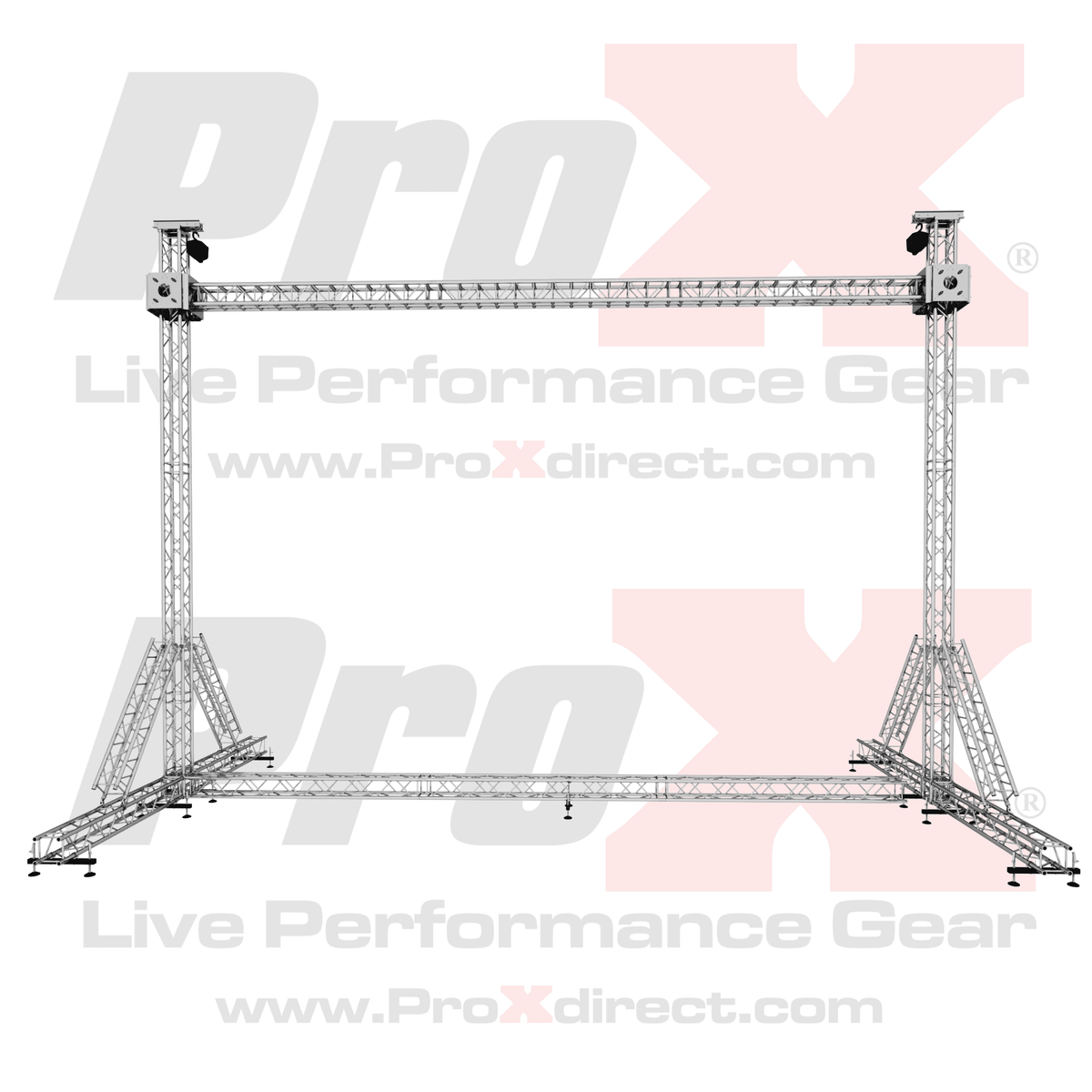 ProX LED Screen Display Panel Video Fly Wall Truss Ground Support System 30'W x 23'H TriGrip.