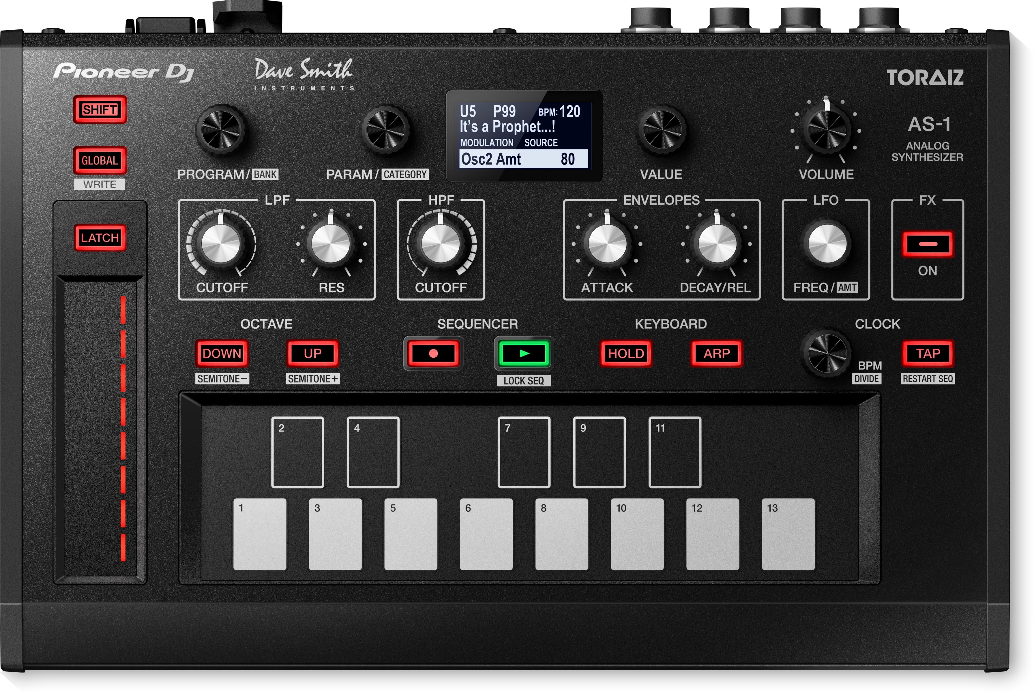 TORAIZ TAS-1 - Monophonic Analog Synthesizer by Pioneer DJ