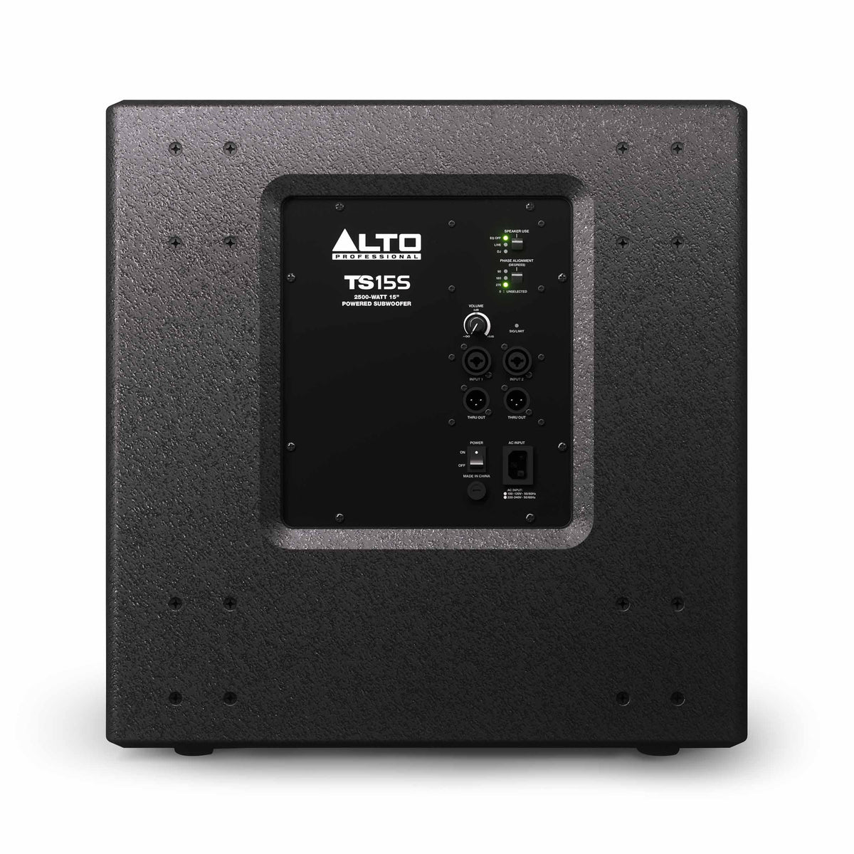 Alto TS15S - 2500-Watt Powered Subwoofer with a 15" Driver.