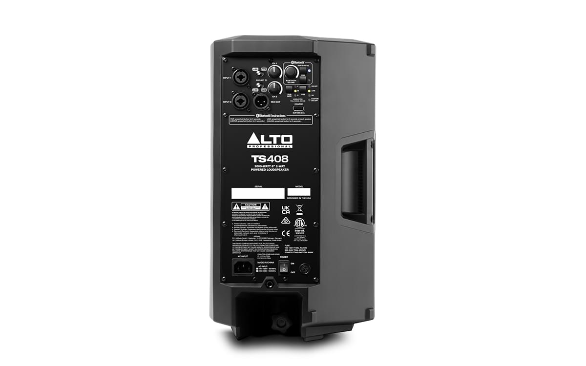Alto TS408 - 2000-Watt 8-Inch 2-Way Powered Loudspeaker With Bluetooth, DSP & APP Control.