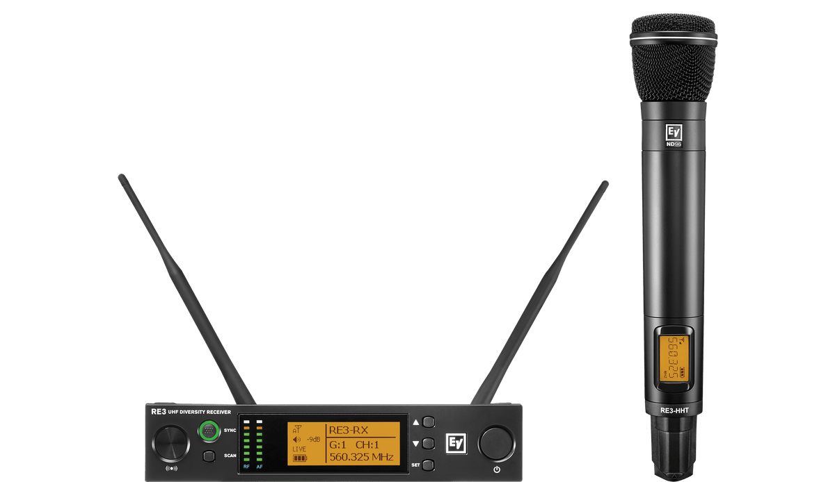 Electro-Voice RE3-ND96 - UHF Wireless System with ND96 Handheld Microphone