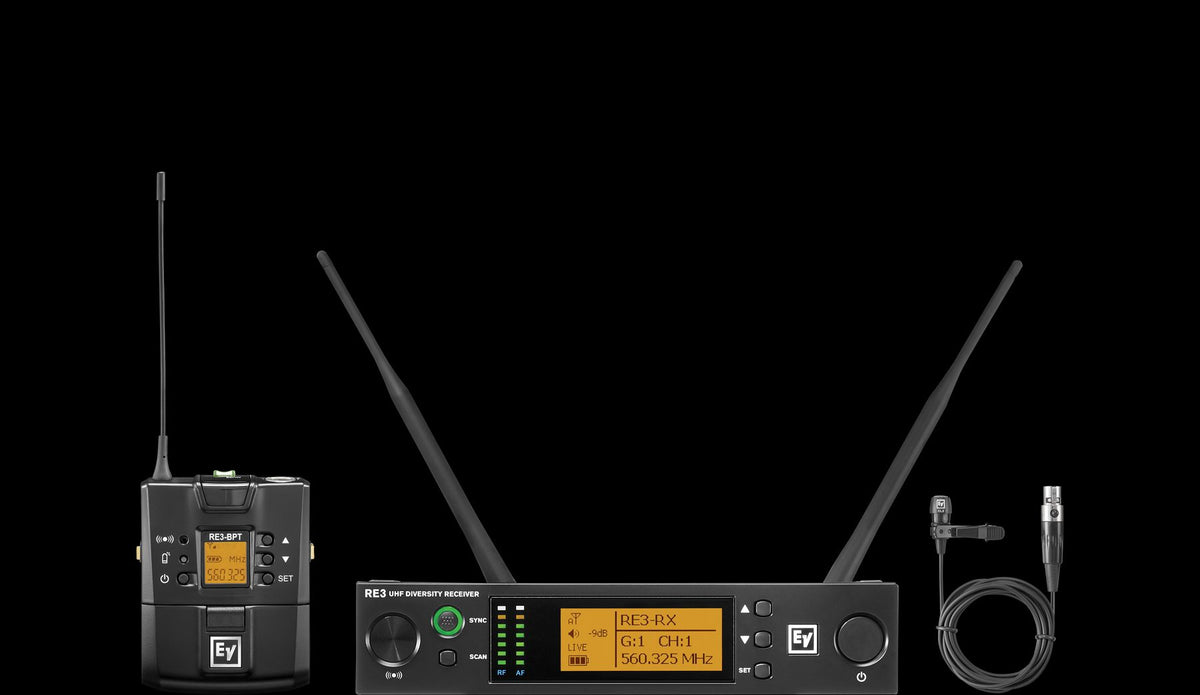 Electro-Voice RE3-BPCL - UHF Wireless Bodypack System with Lavalier Microphone