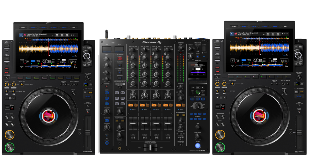 2x AlphaTheta CDJ-3000X + Pioneer DJ DJM-A9 Bundle