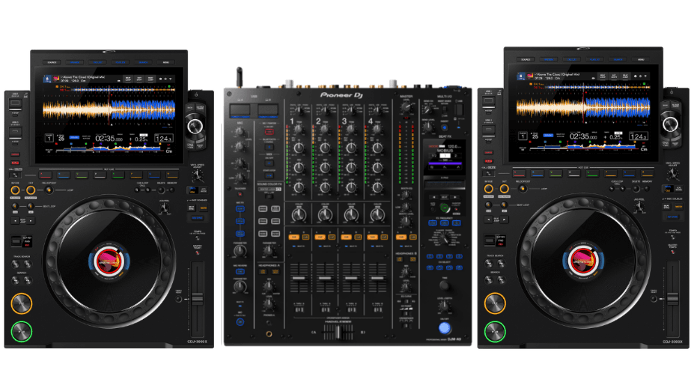 2x AlphaTheta CDJ-3000X + Pioneer DJ DJM-A9 Bundle.