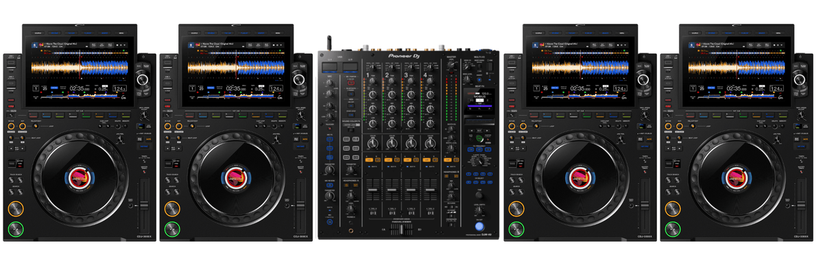 4x AlphaTheta CDJ-3000X + Pioneer DJ DJM-A9 Bundle.