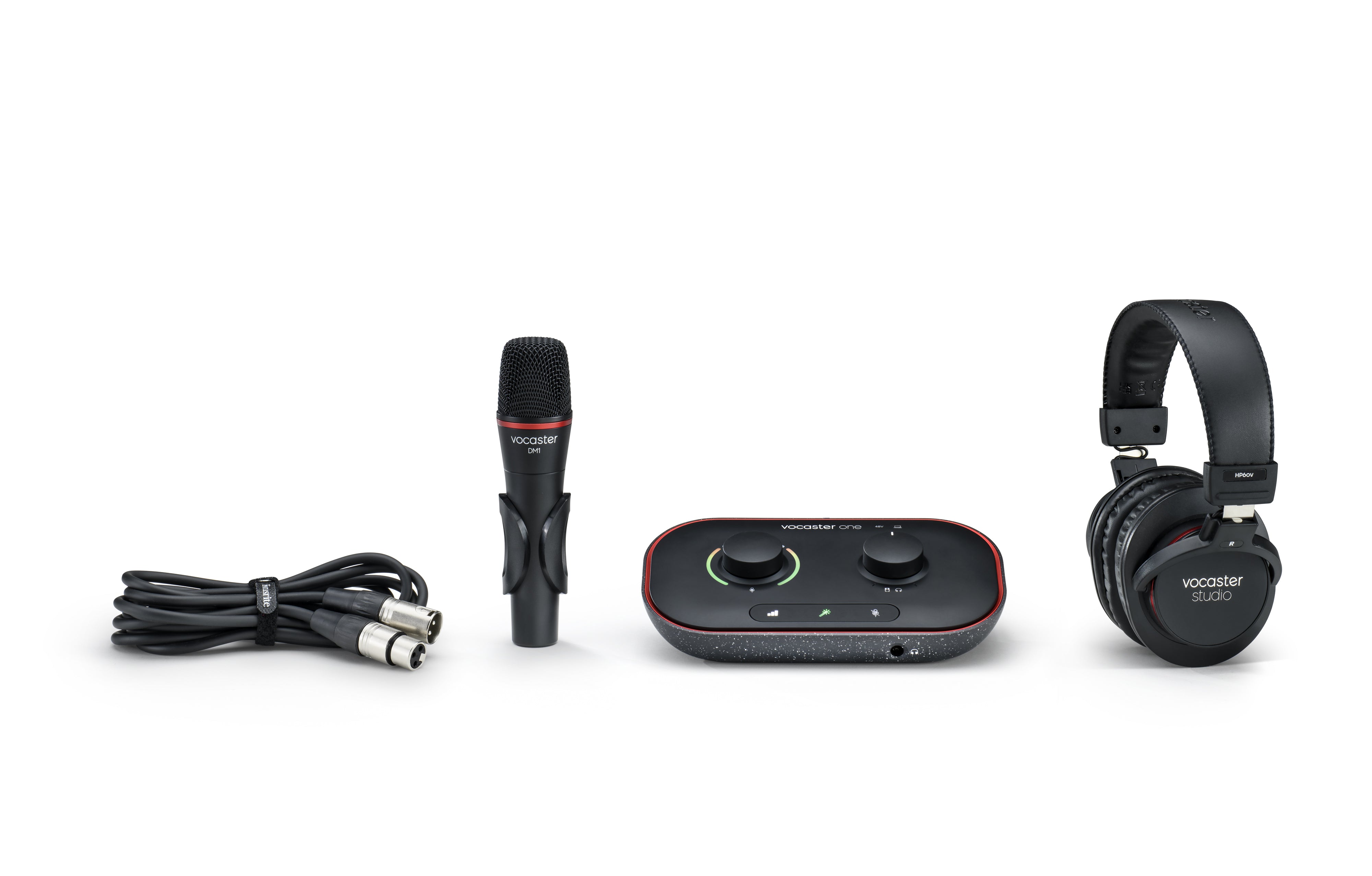 Focusrite Vocaster One Studio - The Essential Podcasting Kit