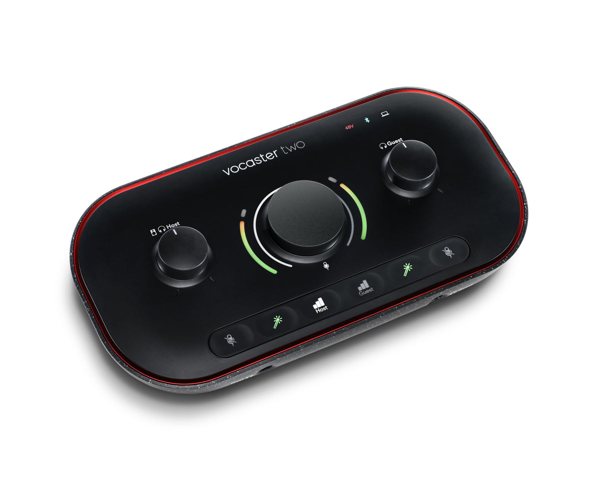 Focusrite Vocaster Two - The Essential Podcasting Kit.
