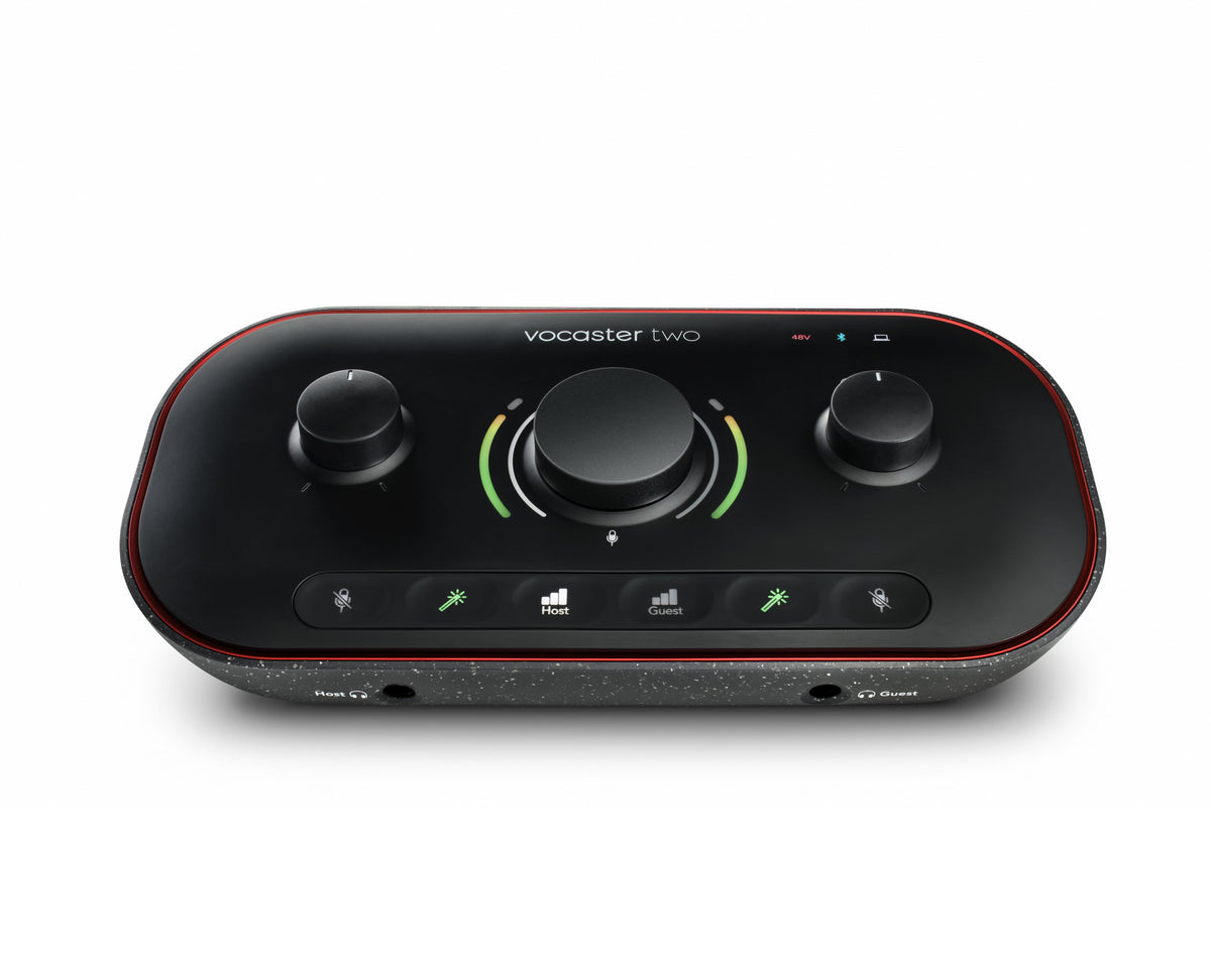 Focusrite Vocaster Two - The Essential Podcasting Kit.