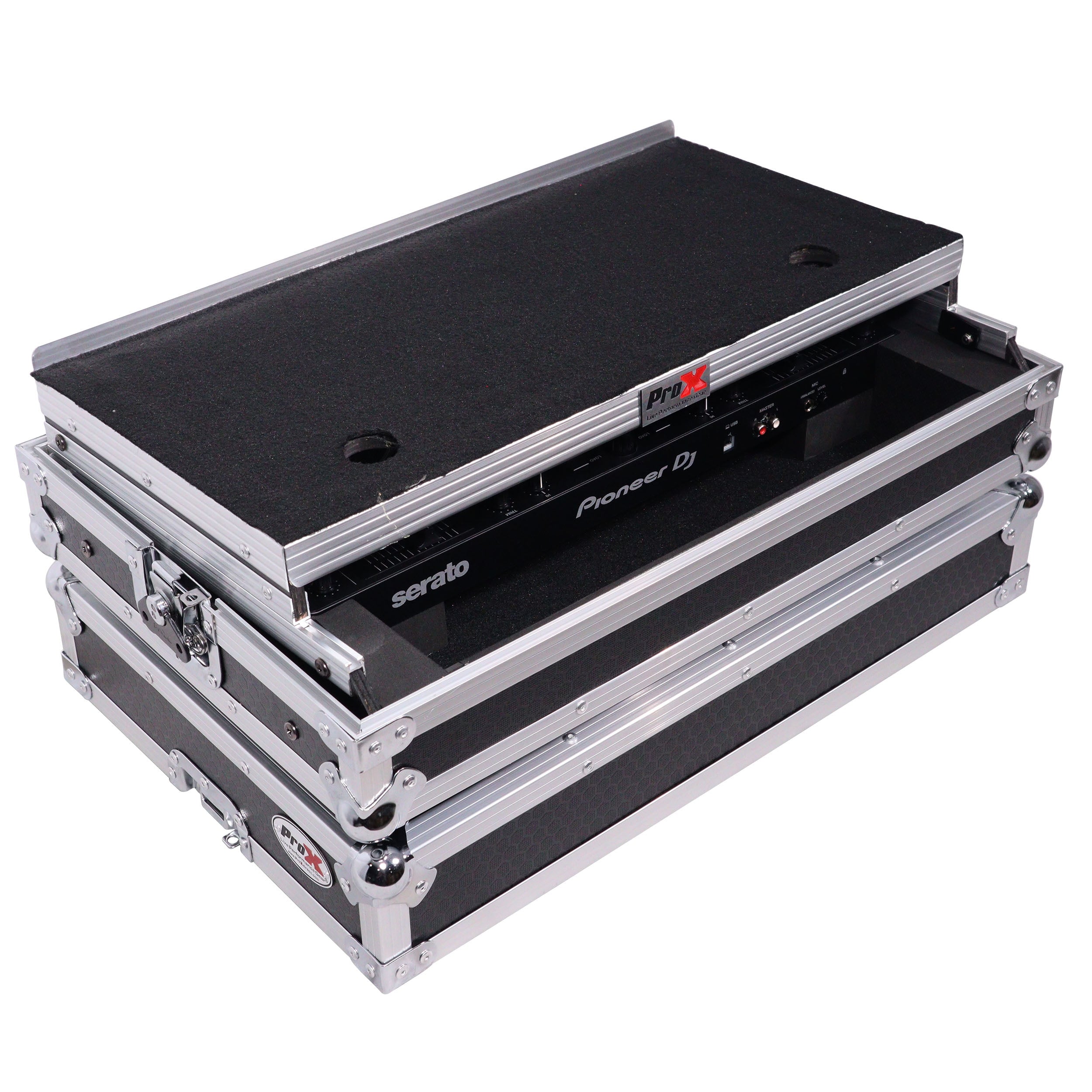 ProX X-DDJREV1LT - ATA Flight Case For Pioneer DDJ-REV1 DJ Controller with Laptop Shelf