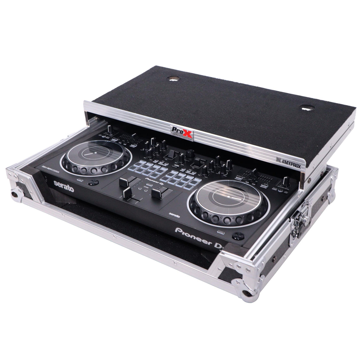 ProX X-DDJREV1LT - ATA Flight Case For Pioneer DDJ-REV1 DJ Controller with Laptop Shelf.