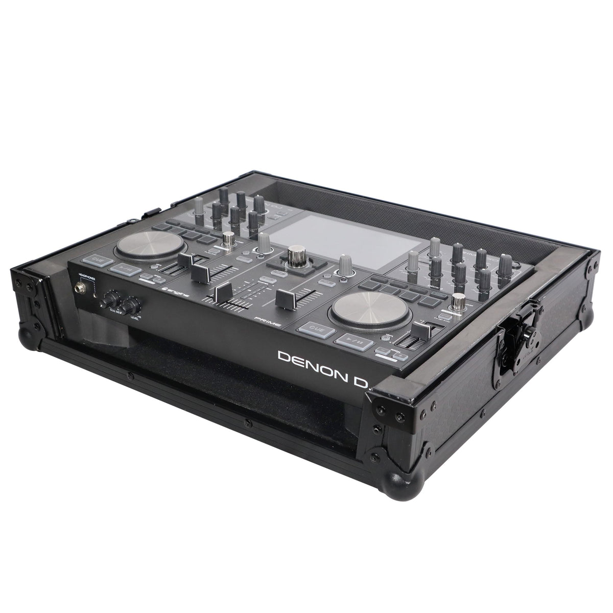 ProX X-PRIMEGOBL - ATA Style Flight Travel Case for Denon DJ Prime Go Digital Controller - Black On Black.