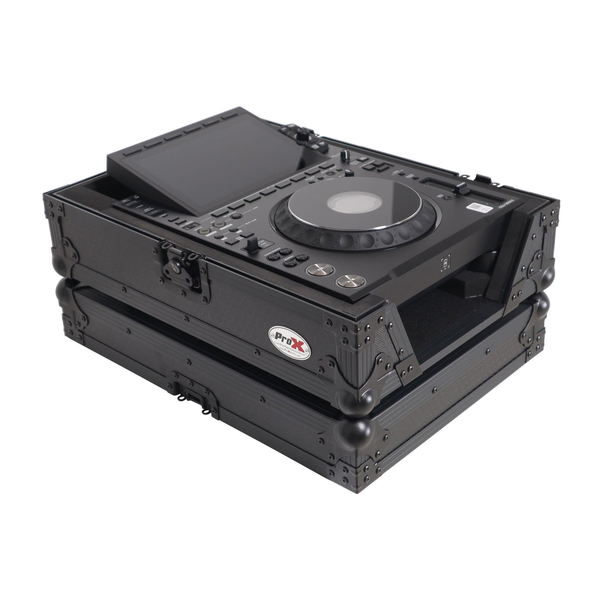 ProX XS-CDXBL - Black ATA Flight Case for AlphaTheta CDJ-3000X Pioneer CDJ-3000 DJ Media Player with Heavy-Duty Protection.