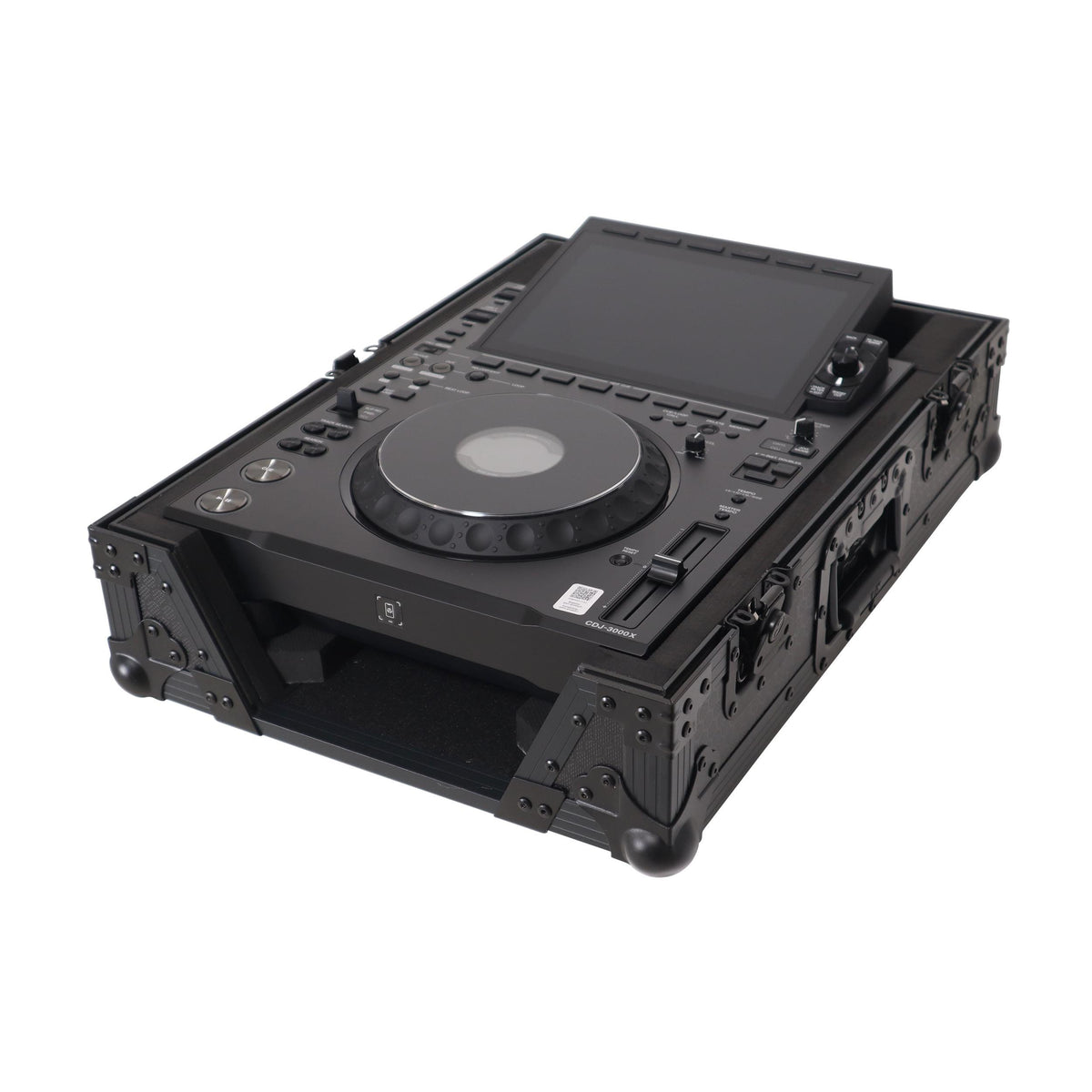 ProX XS-CDXBL - Black ATA Flight Case for AlphaTheta CDJ-3000X Pioneer CDJ-3000 DJ Media Player with Heavy-Duty Protection.